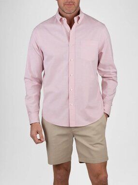 Tailor Vintage Candy Pink Airotec Stretch Long Sleeve Shirt/18346